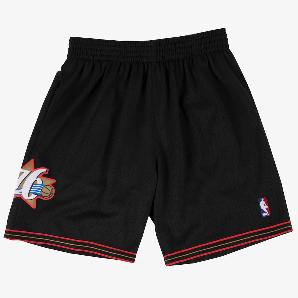 MITCHELL & NESS NBA Swingman Road Shorts 76ers 01