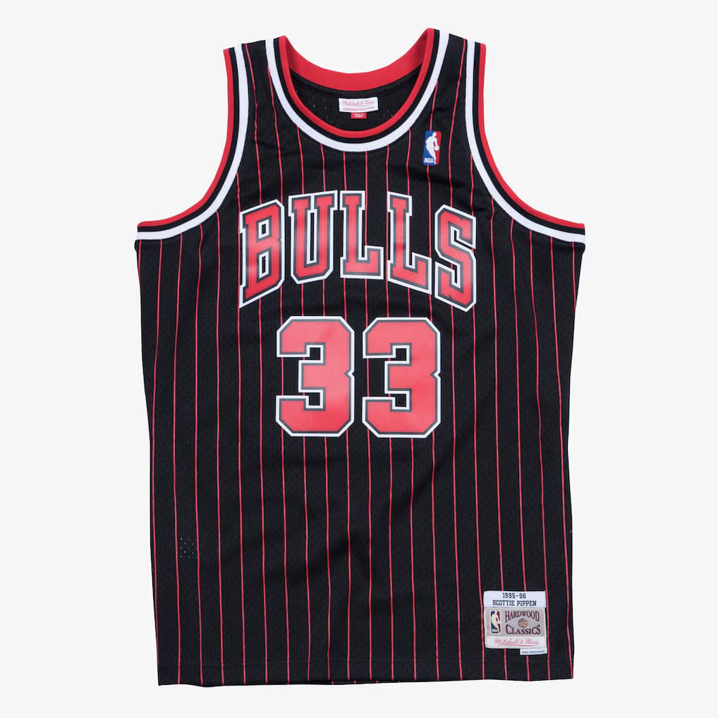 Scottie Pippen Chicago Bulls 1995-96 Black Swingman